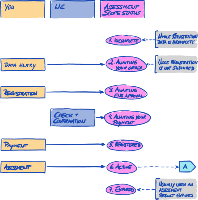 Assessment scope status overview